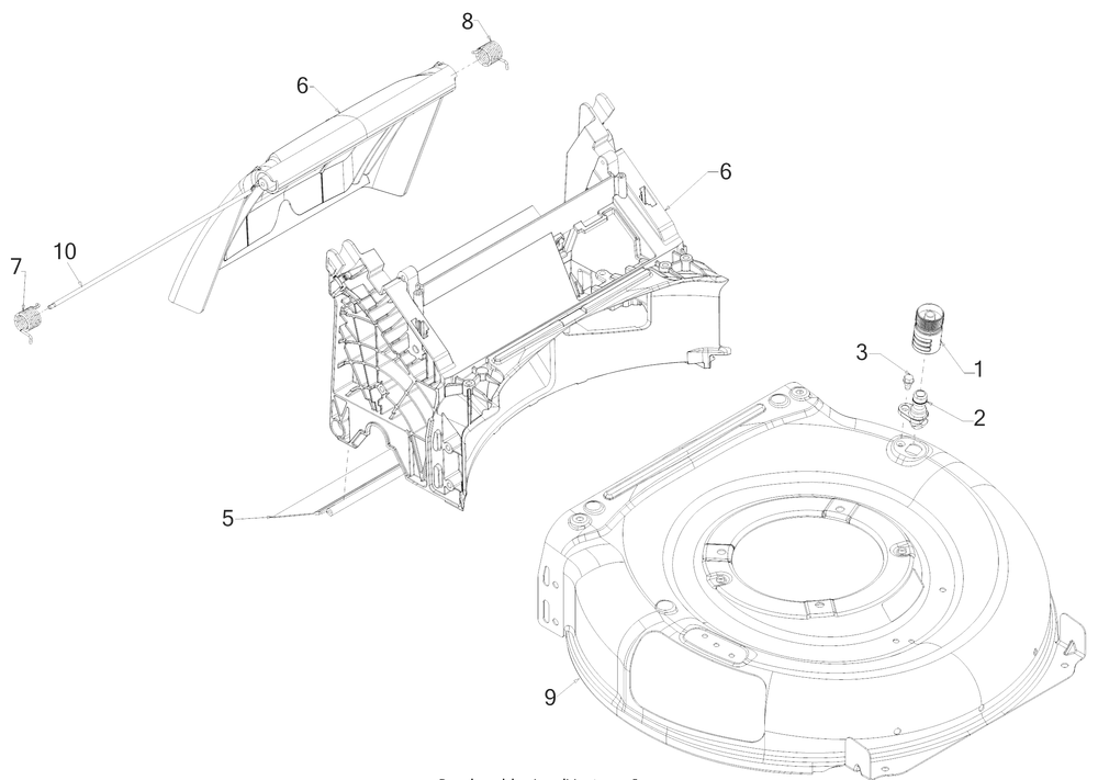 Deck Assembly Diagram and Parts List for SC500Z (12ABO6M5756)(2018) Cub Cadet Lawn Mower
